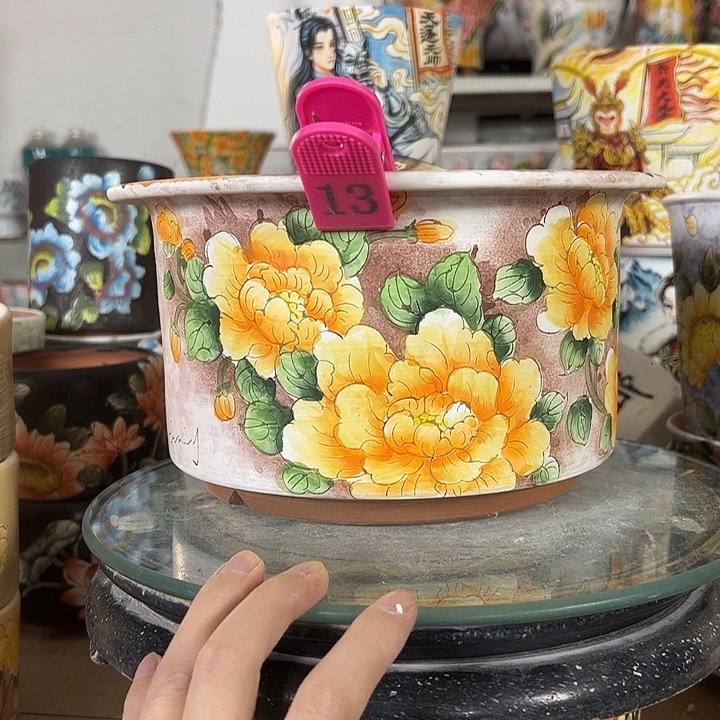 景德镇手绘花盆最高性价比厂家