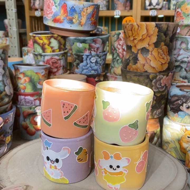 红陶景德镇艺术手绘作品