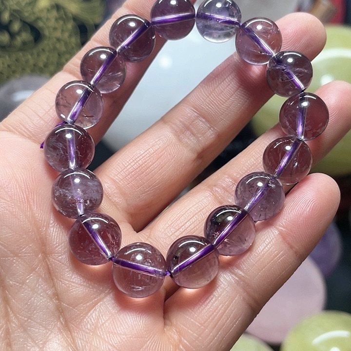 水晶紫水晶手链未镶嵌