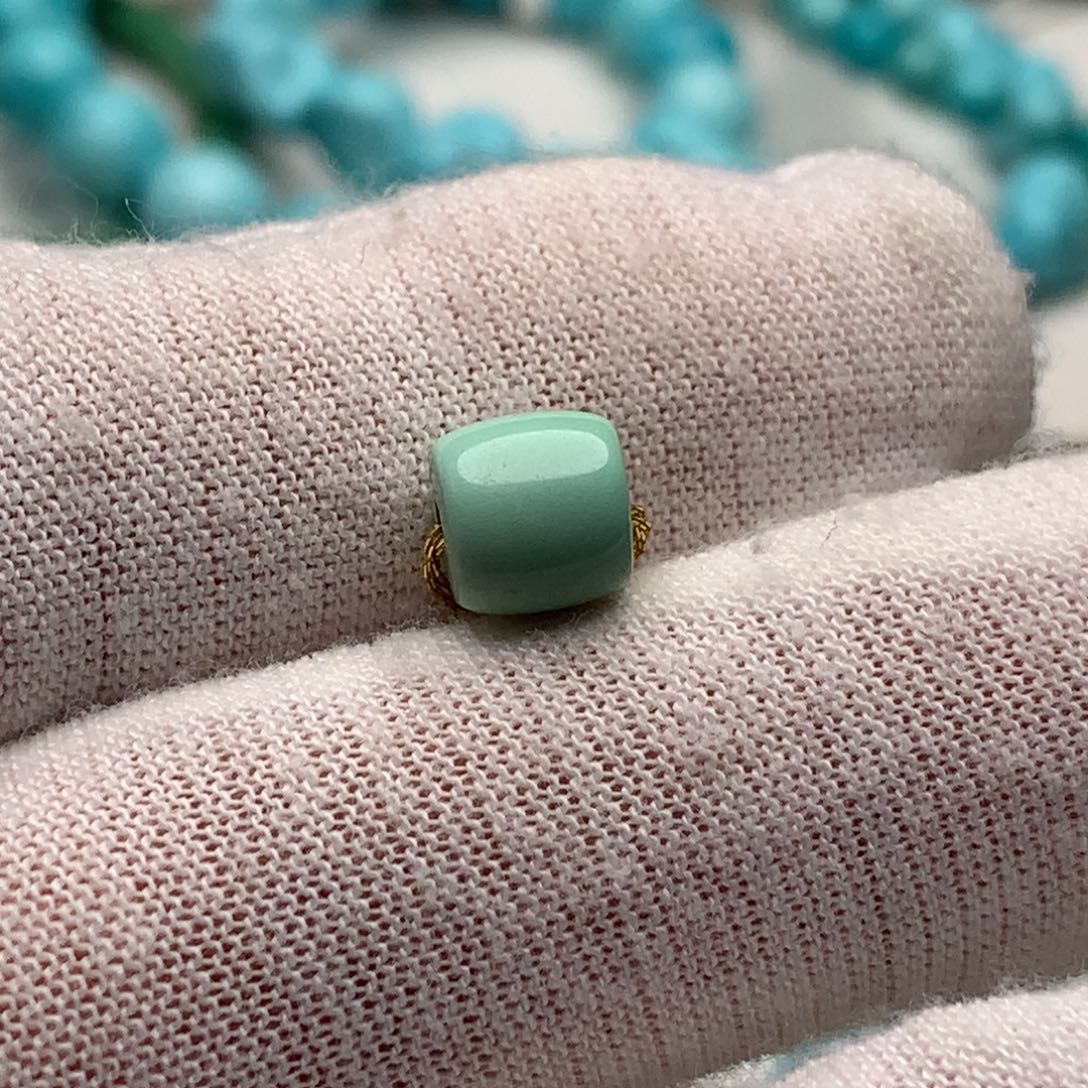 绿松石未镶嵌珠宝奇石7.2mm