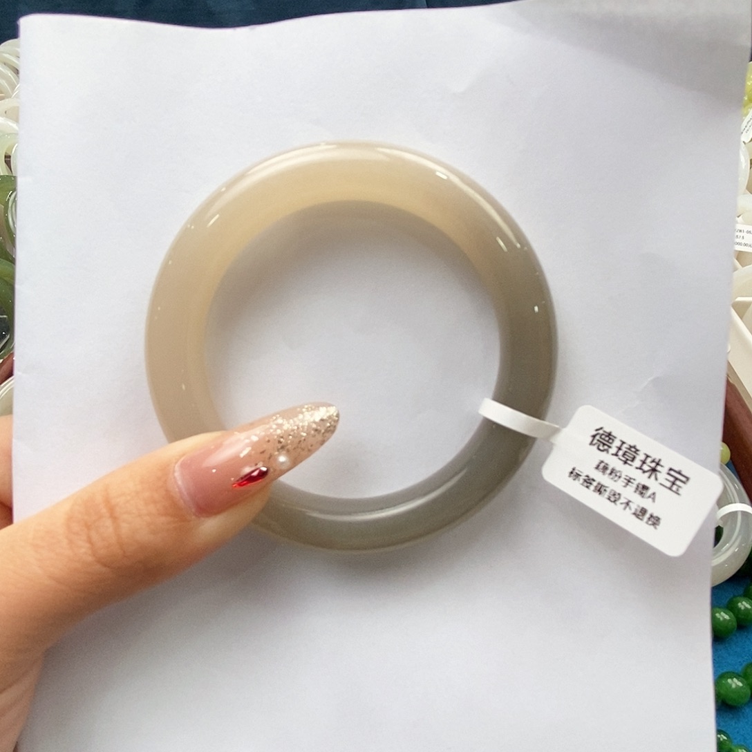 和田玉手镯未镶嵌53.7