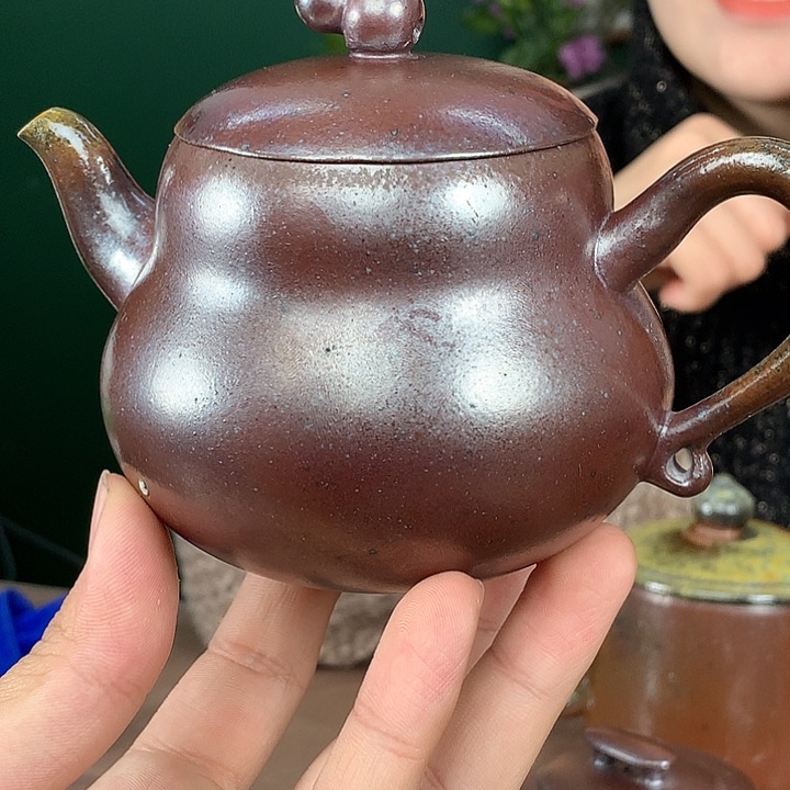 紫砂茶壶纯自然柴烧