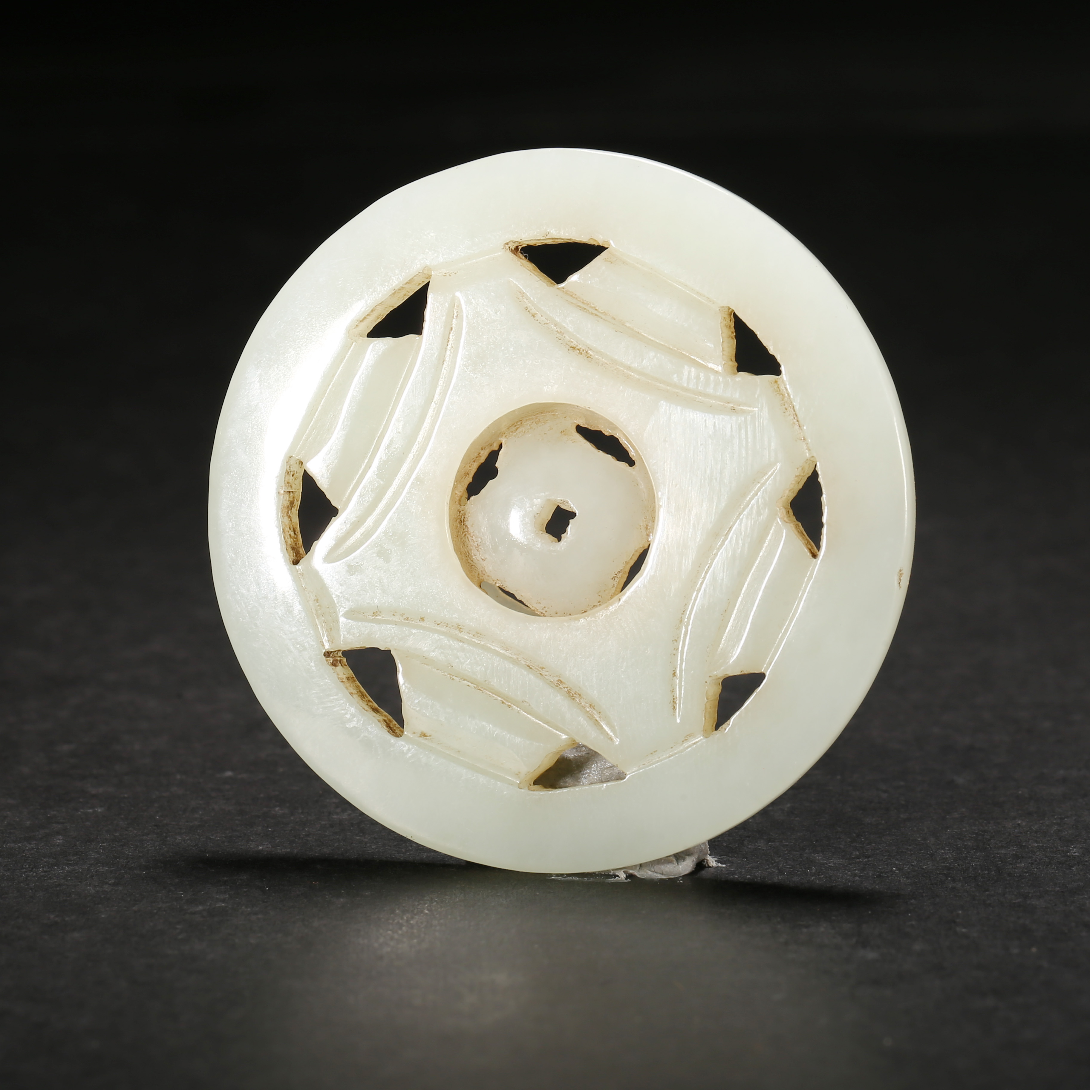 清代*钱纹转芯佩/20ALJ3171/和田玉【北京文博】