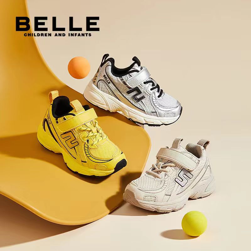BELLE/百丽2025秋季新款开学季男女童运动休闲鞋跑步鞋 L5Q340 ZB