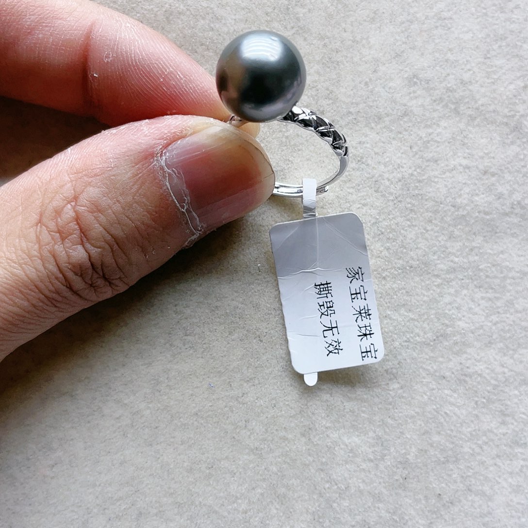 海水珍珠戒指银S925镶嵌