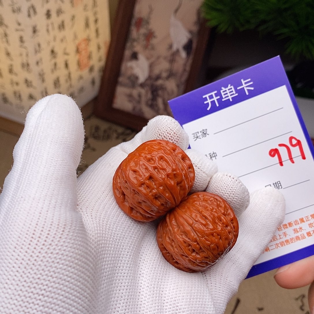 ༺***༻文玩核桃把件33铁锤979