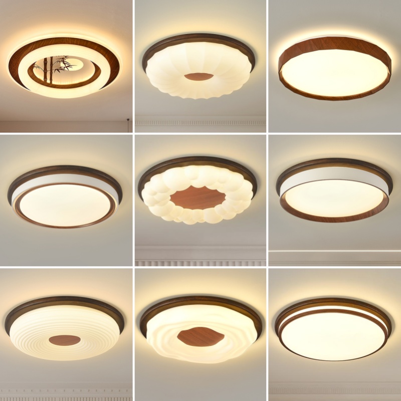 新中式卧室灯主卧2025新款阳台楼梯过道中古风客厅餐厅房间吸顶灯