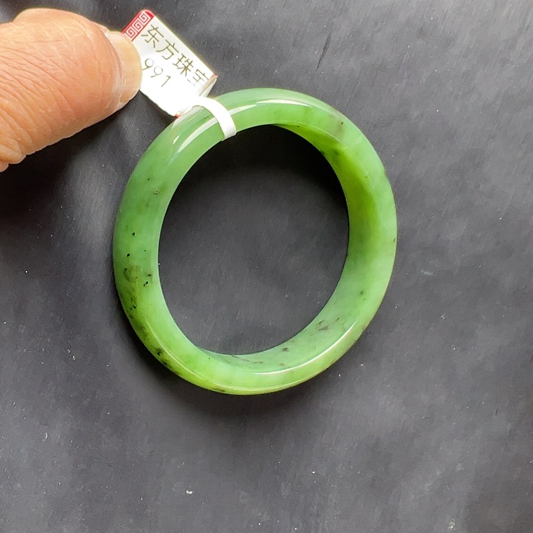 和田玉未镶嵌手镯58圈口