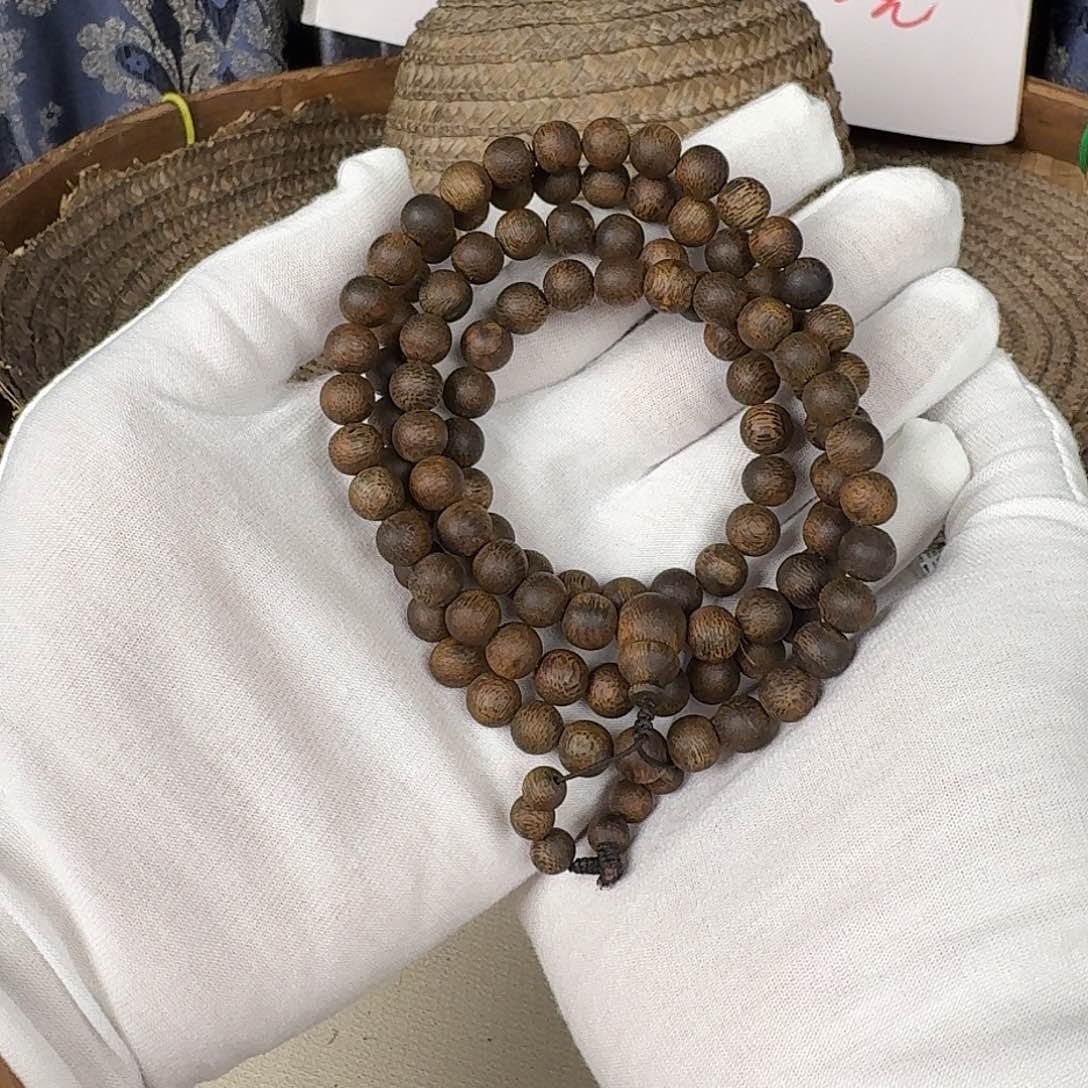 沉香手串张勺子九九沉圆珠多圈卡8+保29克