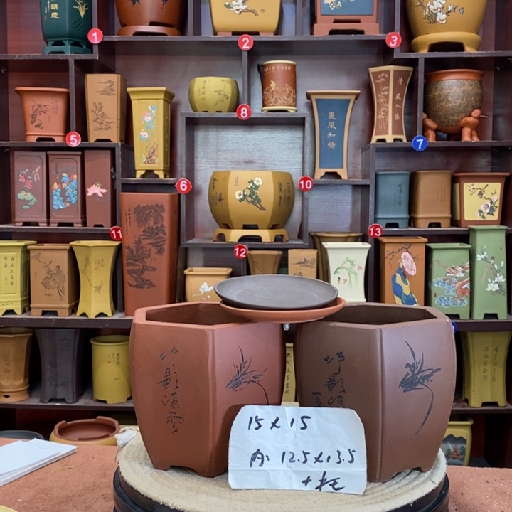 紫砂花盆紫砂花盆