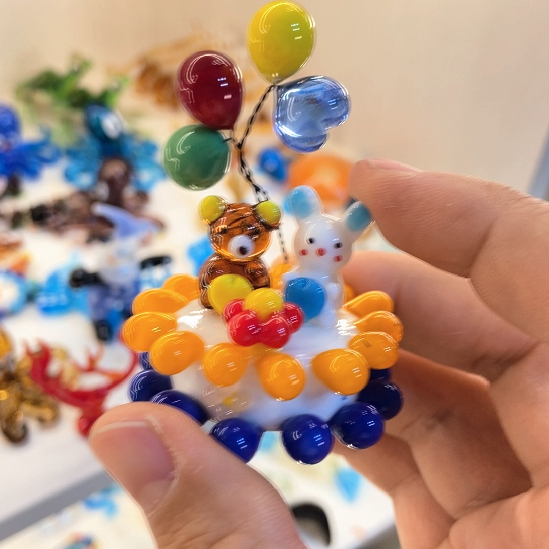 琉璃手工艺品蛋糕