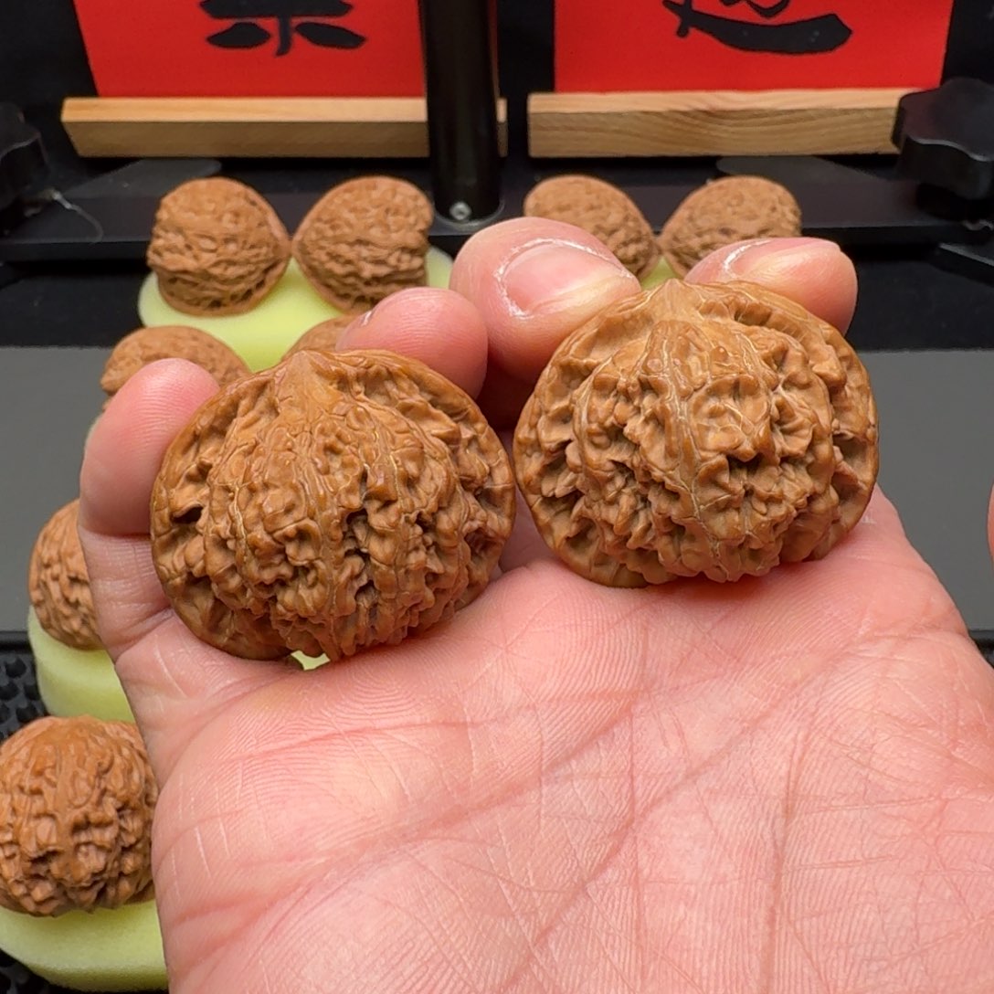文玩核桃把件老款宫灯41