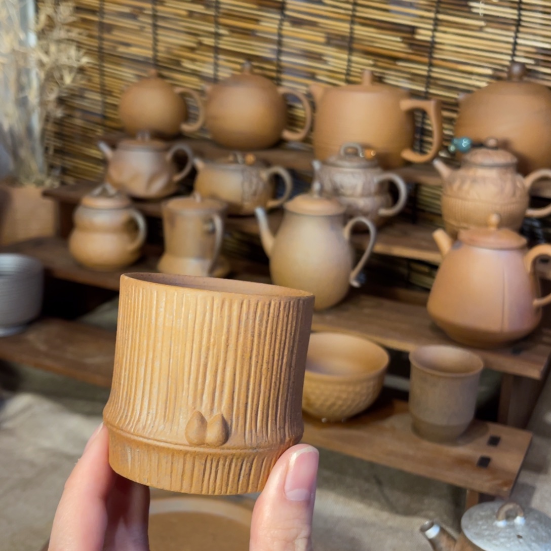 老岩泥竹节杯100容量