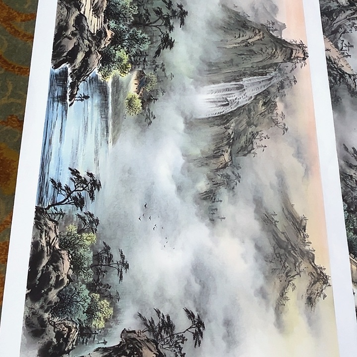 国画一***界四尺整张张甲