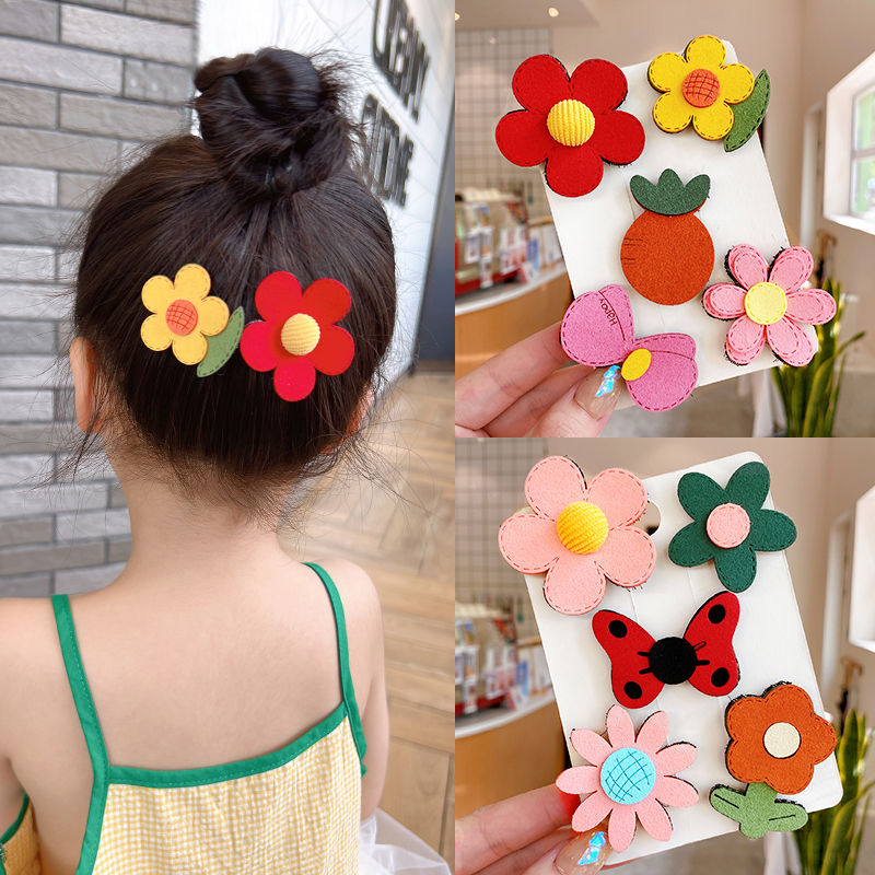 满8元包邮卡通风2025春少女风女休闲风发饰头花女童头饰网红可爱