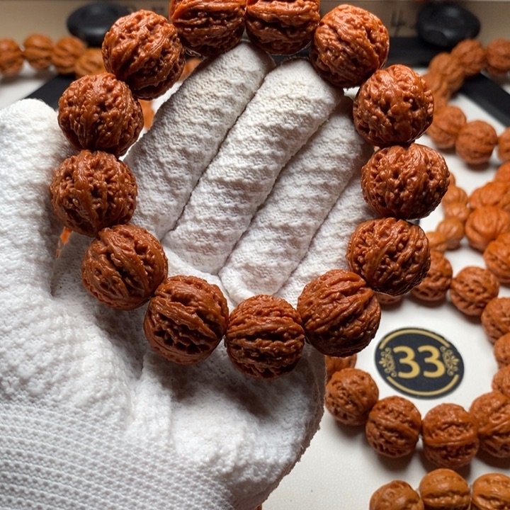 拖***酒文玩核桃吊坠22落地红