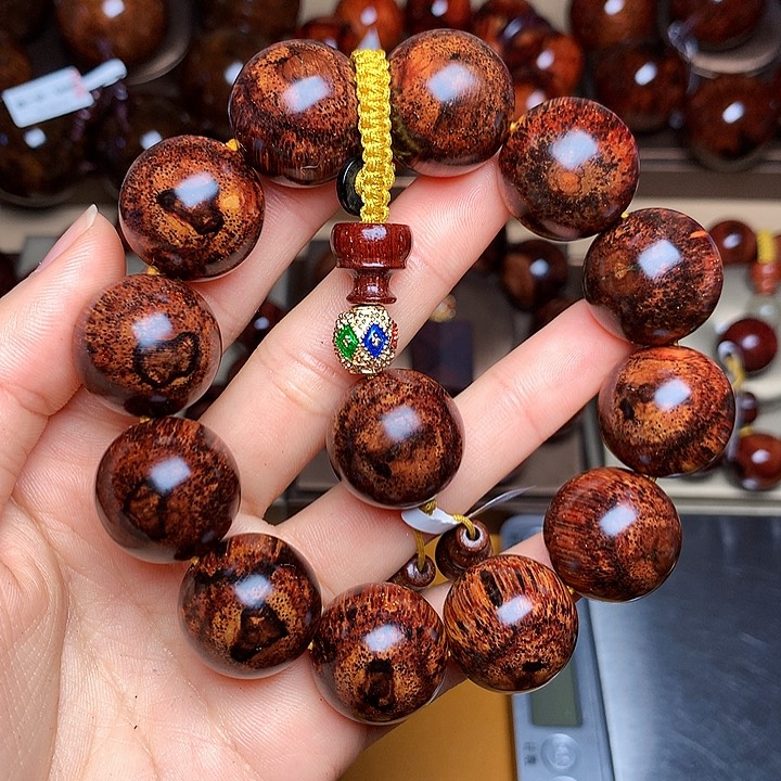 花梨木类手串/手链艺*佳黄花梨风化料老挝花梨土埋料2.0