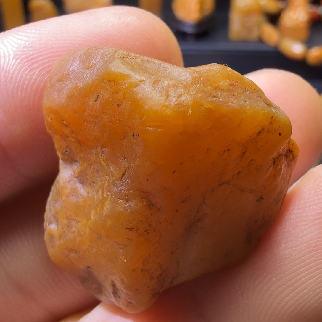 寿山石印石寿山田黄色原石