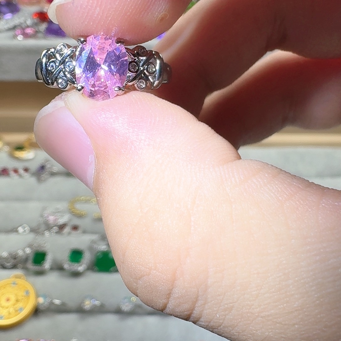 托帕石耳饰银S925镶嵌