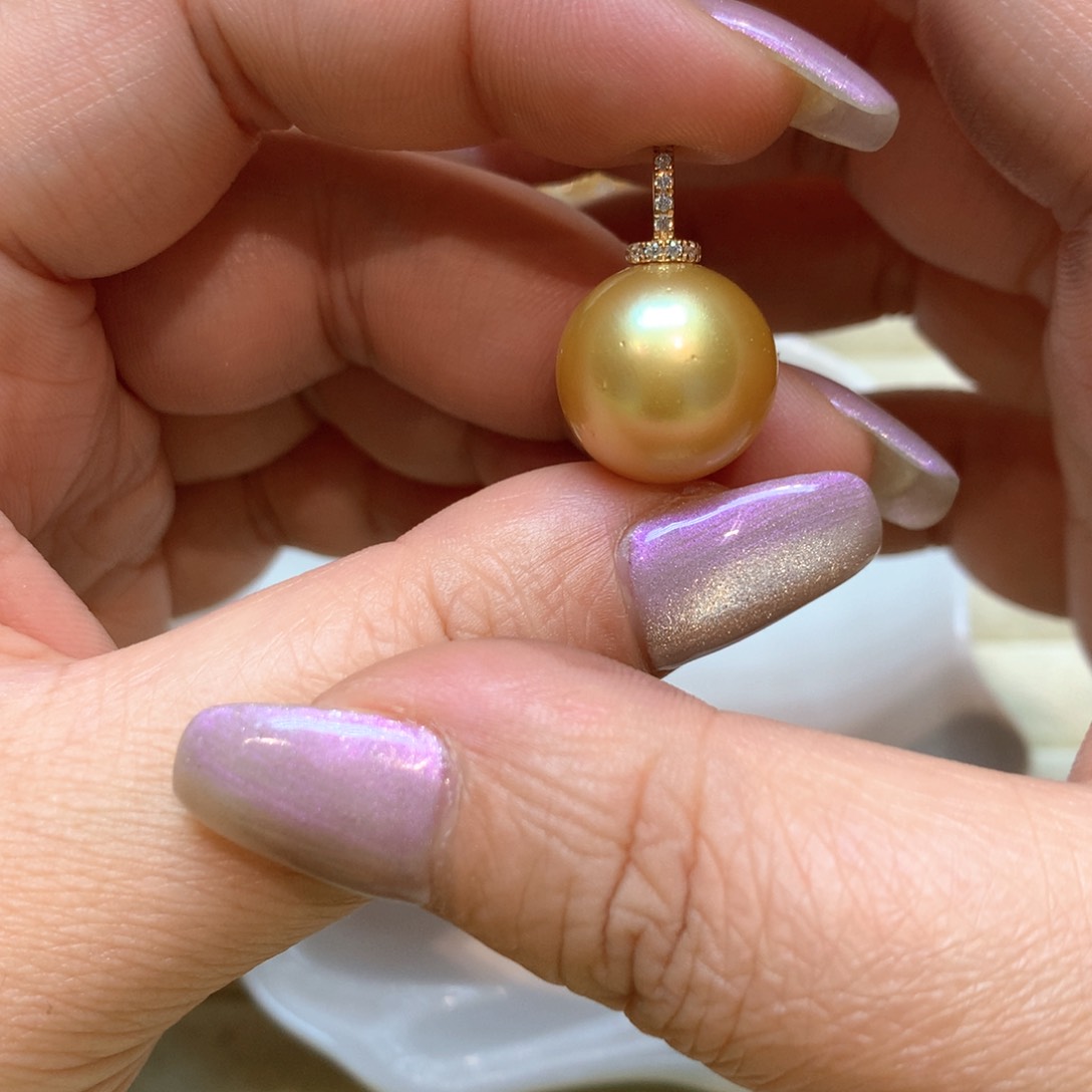 海水珍珠颈饰14K金镶嵌