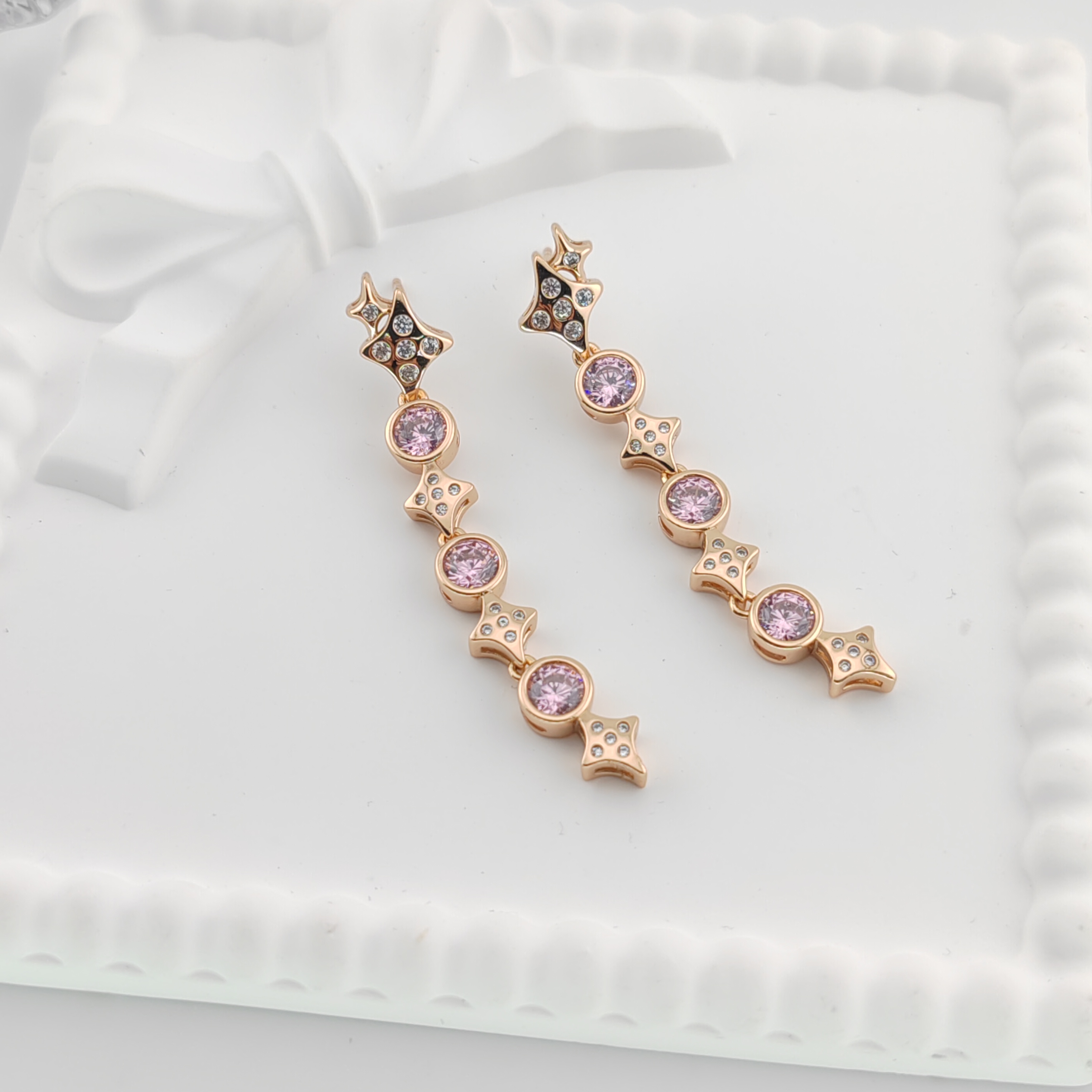 XUPING/旭平首饰 合金合成锆石耳饰 【潘生福利】 GDJ X000710118