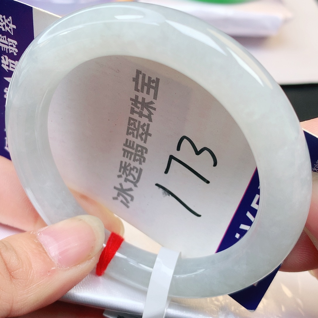 未镶嵌手镯翡翠纯天然A货翡翠白月光173号