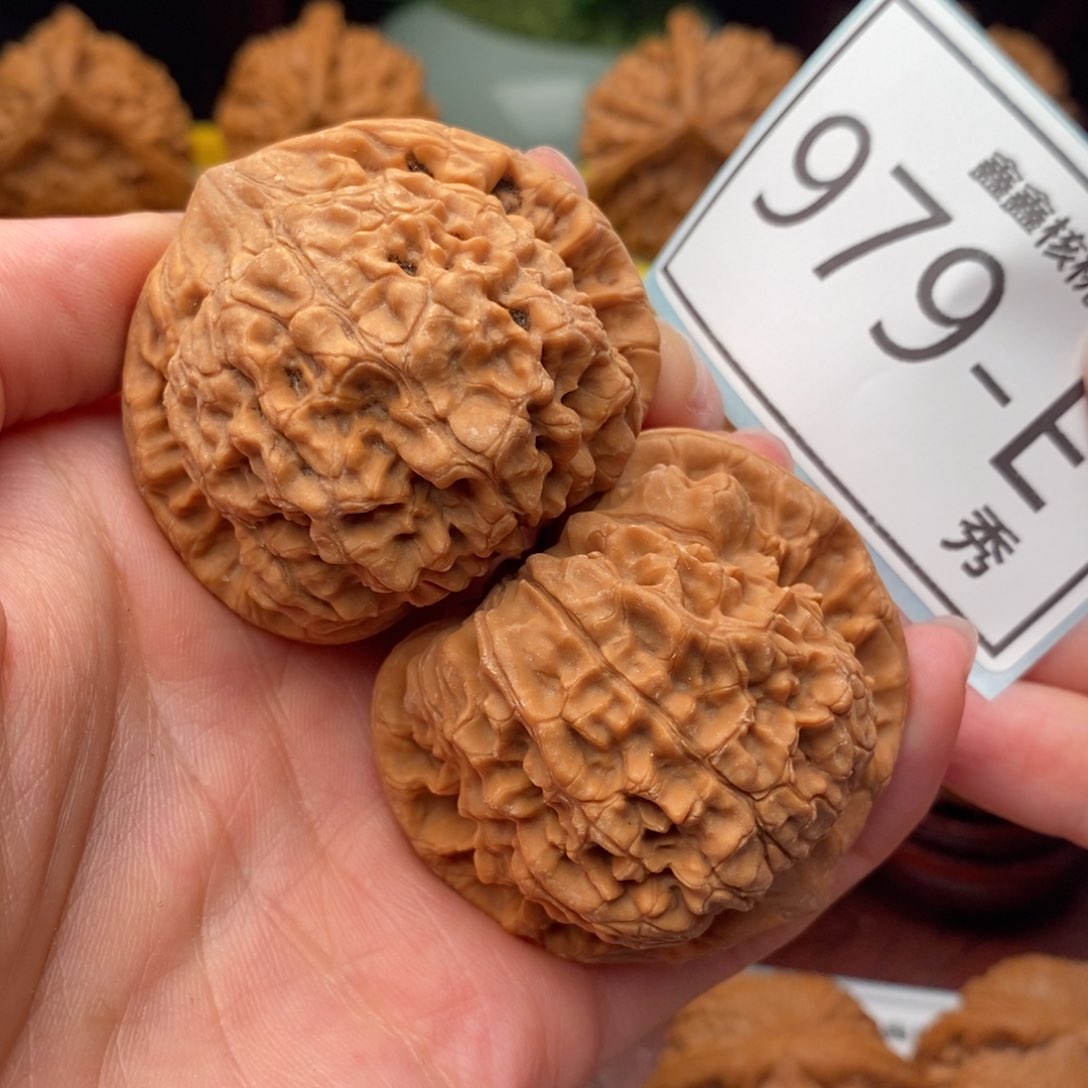 文玩核桃把件官帽47