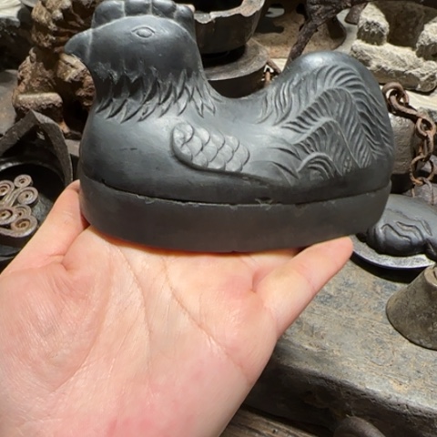 金属橙泥砚 造型漂亮