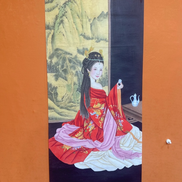 黄春香国画作品8平尺仕女2