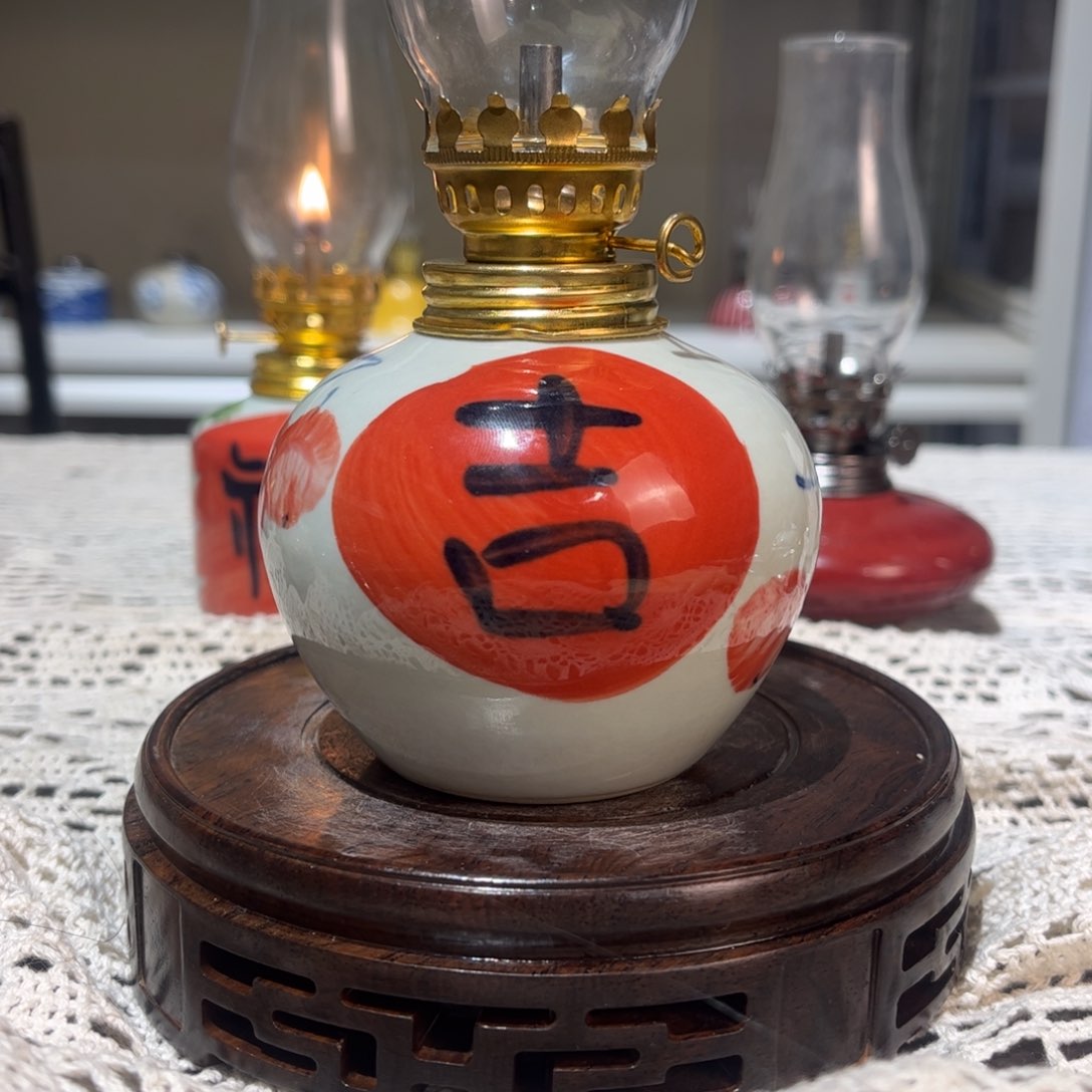 摆件景德镇陶瓷香薰灯