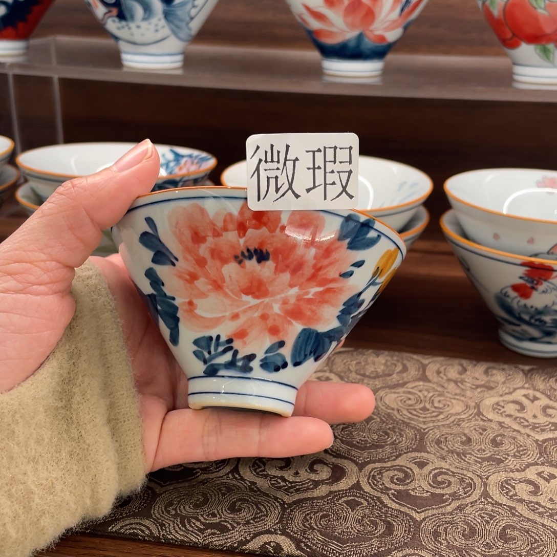 微瑕釉下彩纯手绘