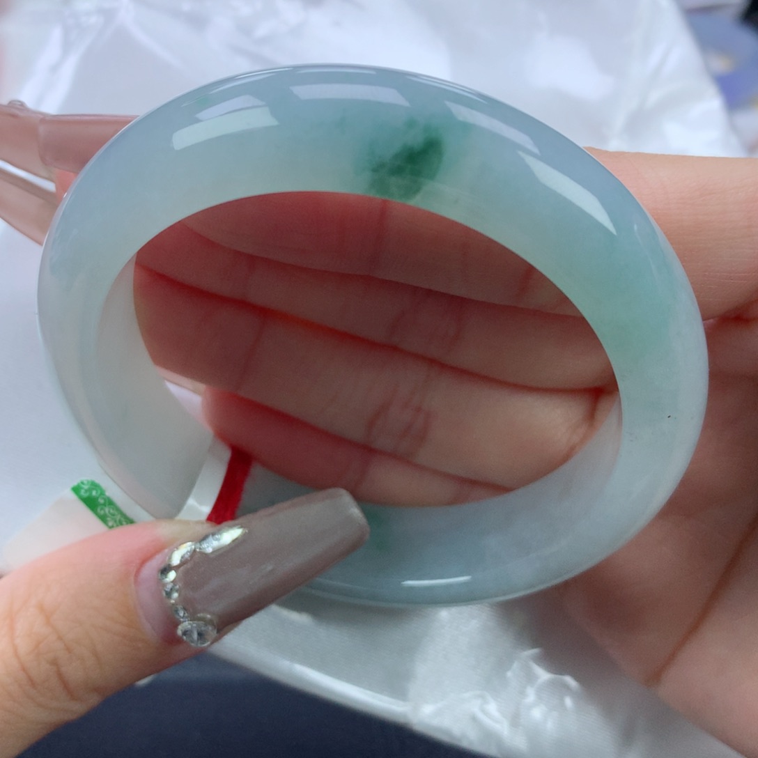 翡翠手镯未镶嵌55.3正圈