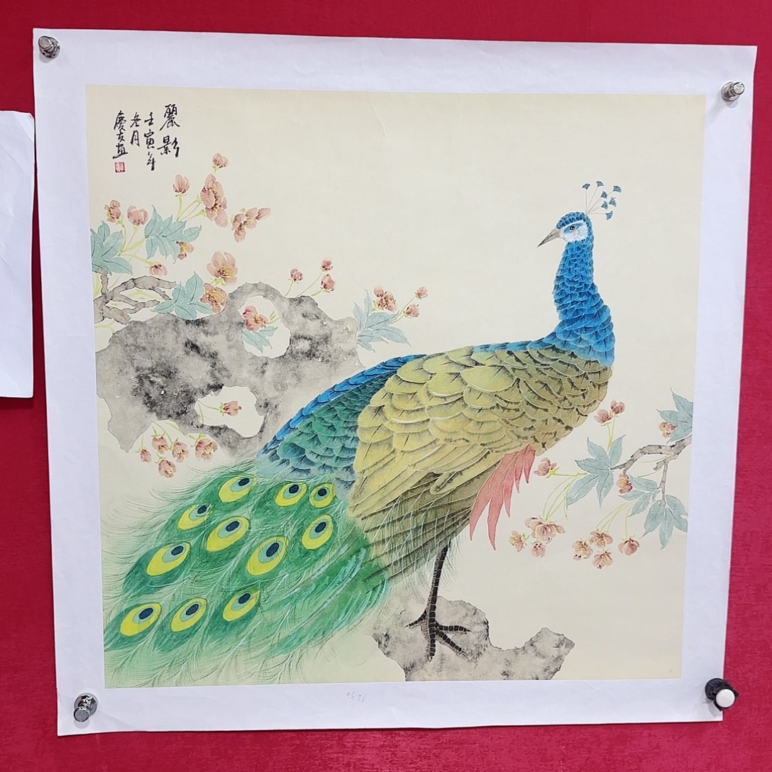 国画精品花鸟系列李老师作品