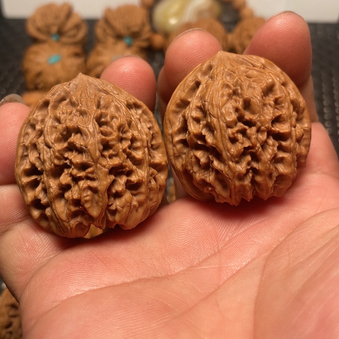 【闪购商品】文玩核桃把件39野生野牛