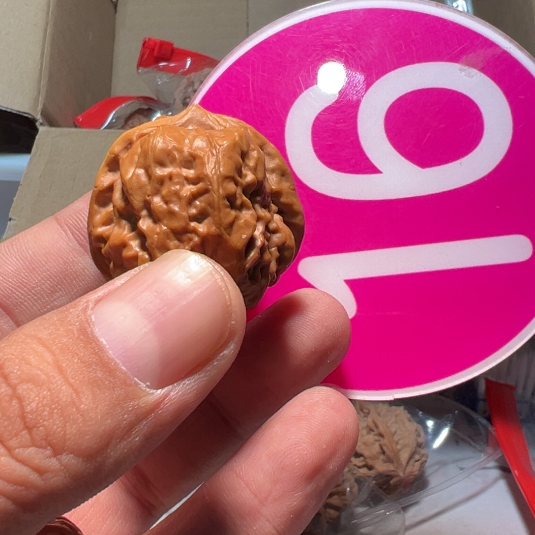 错***觉文玩核桃，粉色16号