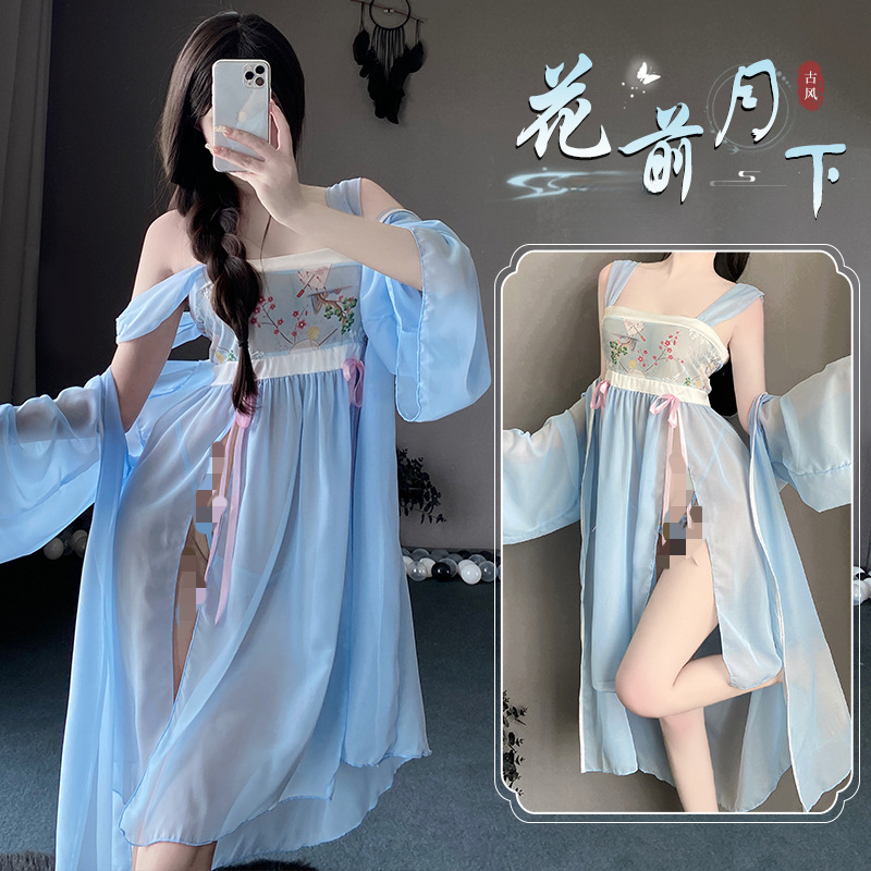 女古风汉服制服调情性感睡衣