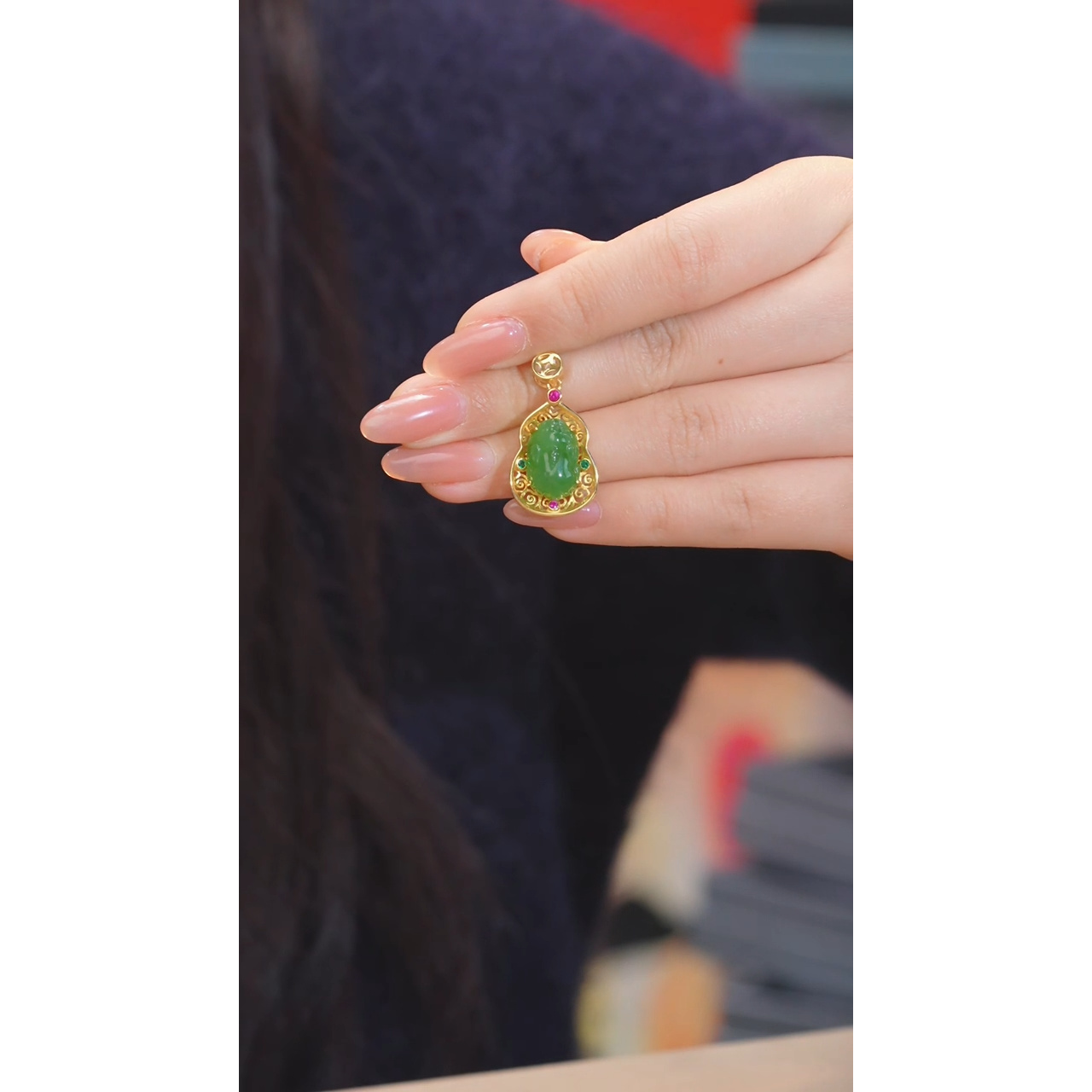 和田玉吊坠不含链未镶嵌多样性发@@N7287