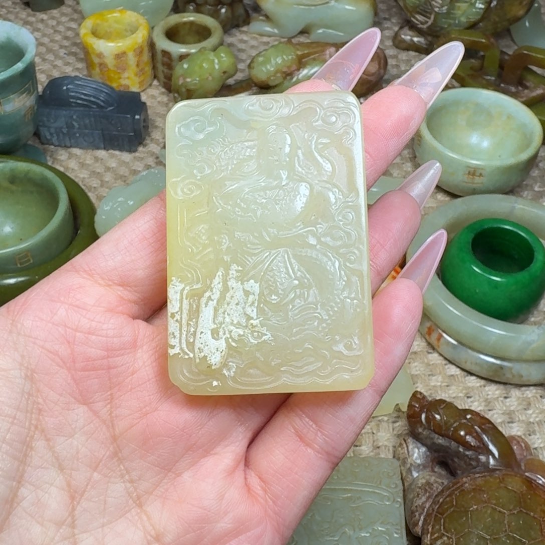 白玉菩提吊坠挂件