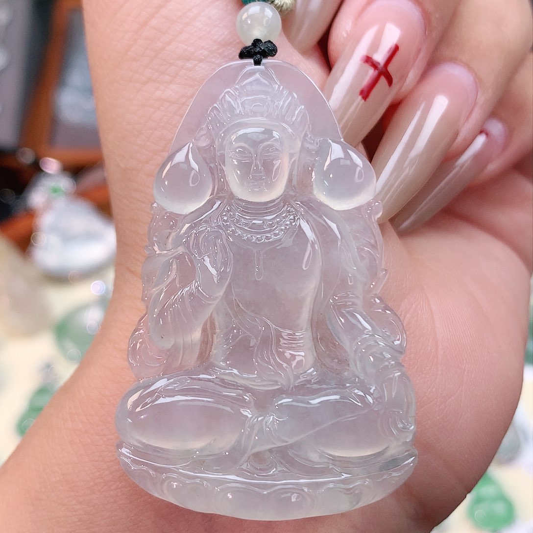 颈饰未镶嵌翡翠观音