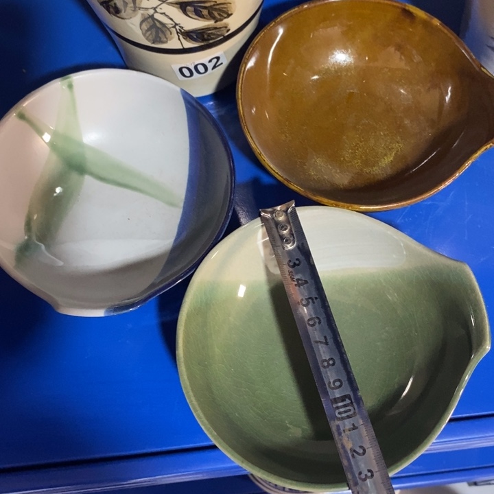 瓷片五厂窑变料理碗三件套