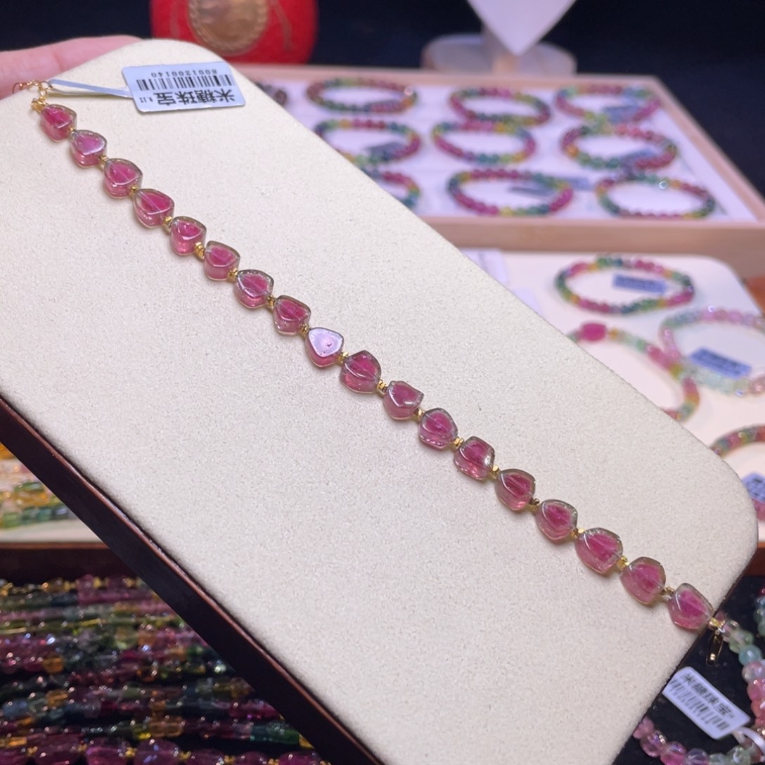 碧玺未镶嵌手链A10碧玺手链