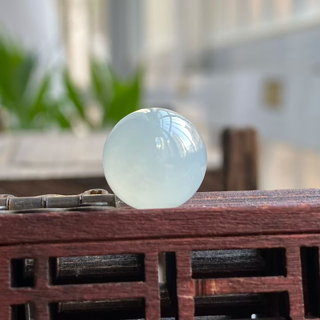 卡12淡晴底色波珠C1126冰起胶感 底子细腻 种水好 种老 清爽干净