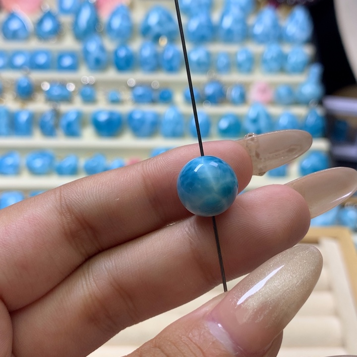S***空未镶嵌针钠钙石（海纹石）珠宝半成品