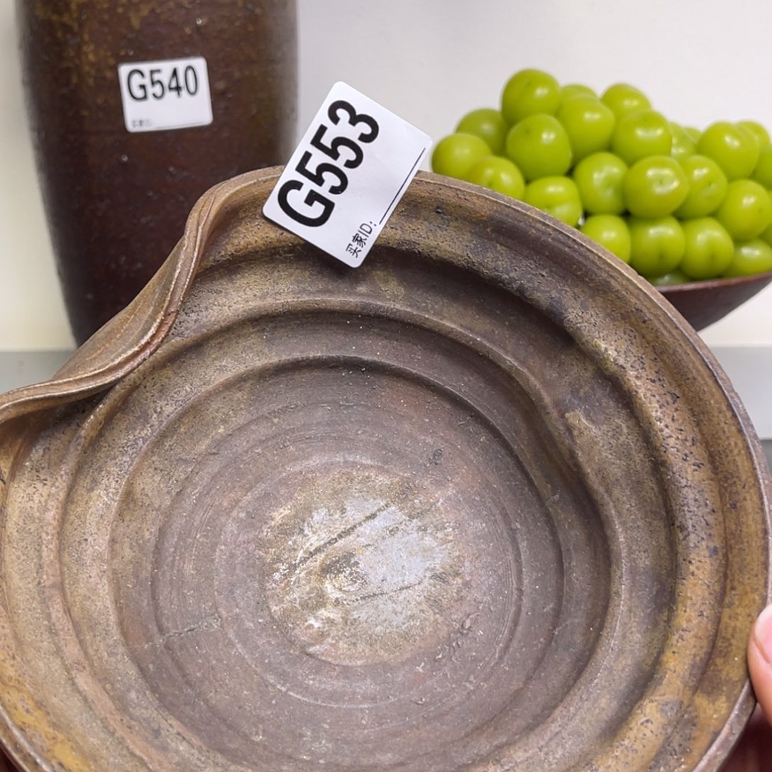 备前烧作品（好阳盘子边缘有小磕