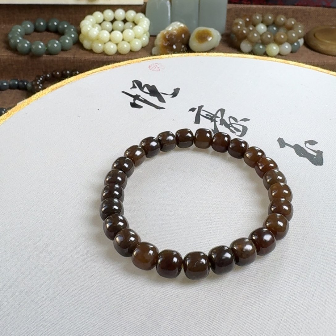 和田玉（糖玉）未镶嵌手链