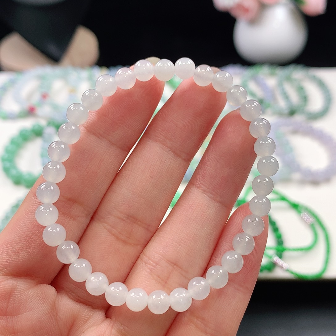 翡翠未镶嵌手链5.4mm