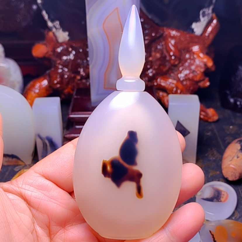 【闪购商品】玛瑙/玉髓颈饰未镶嵌铁*?