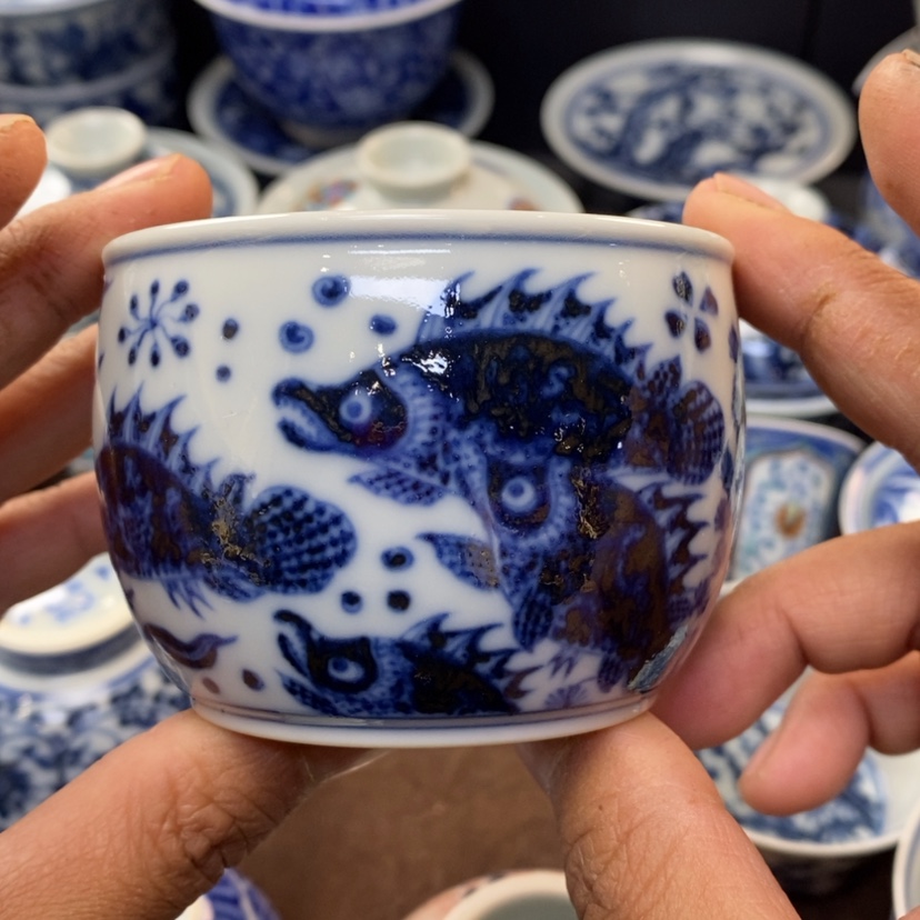 【闪购商品】景德镇青花主人杯