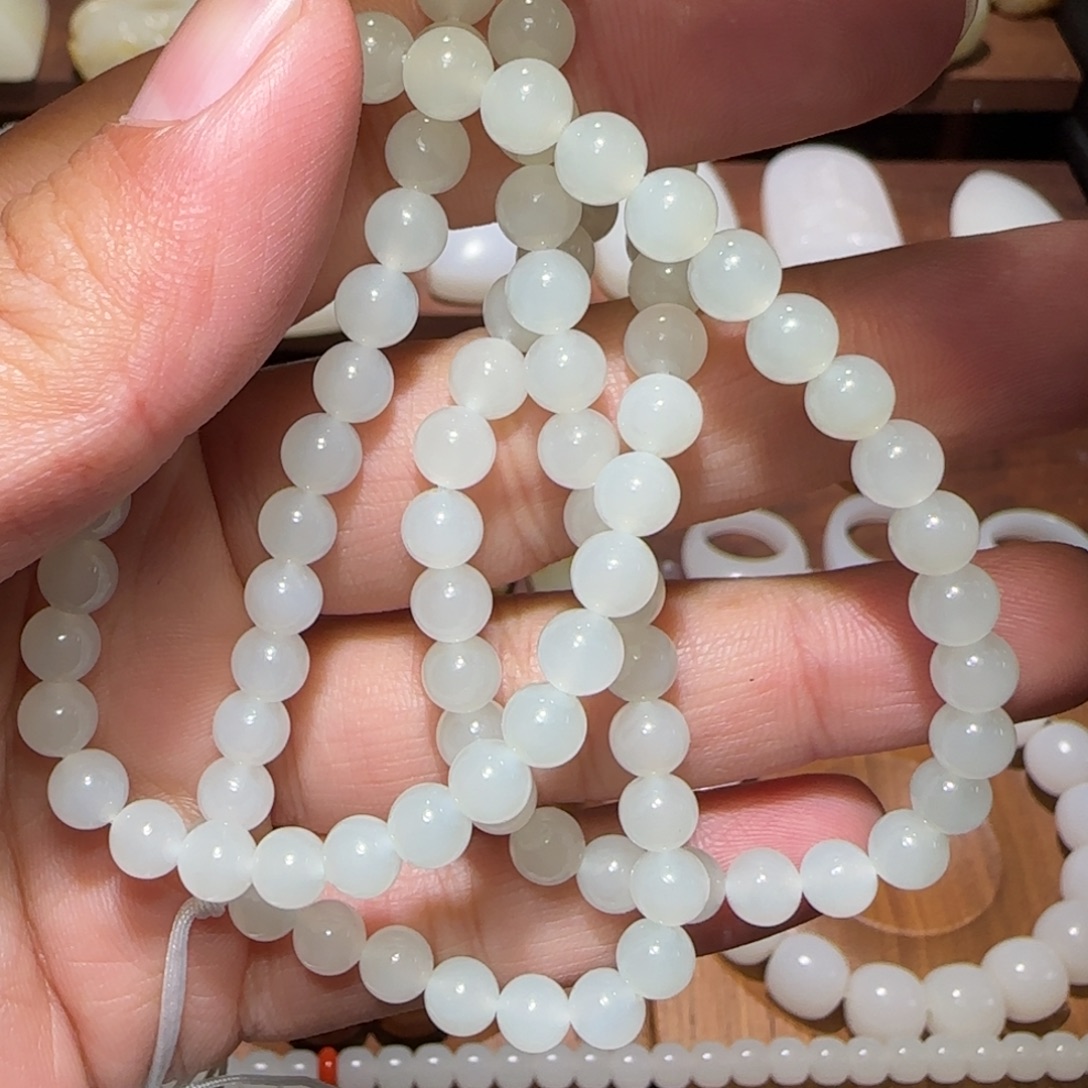 和田玉未镶嵌手链