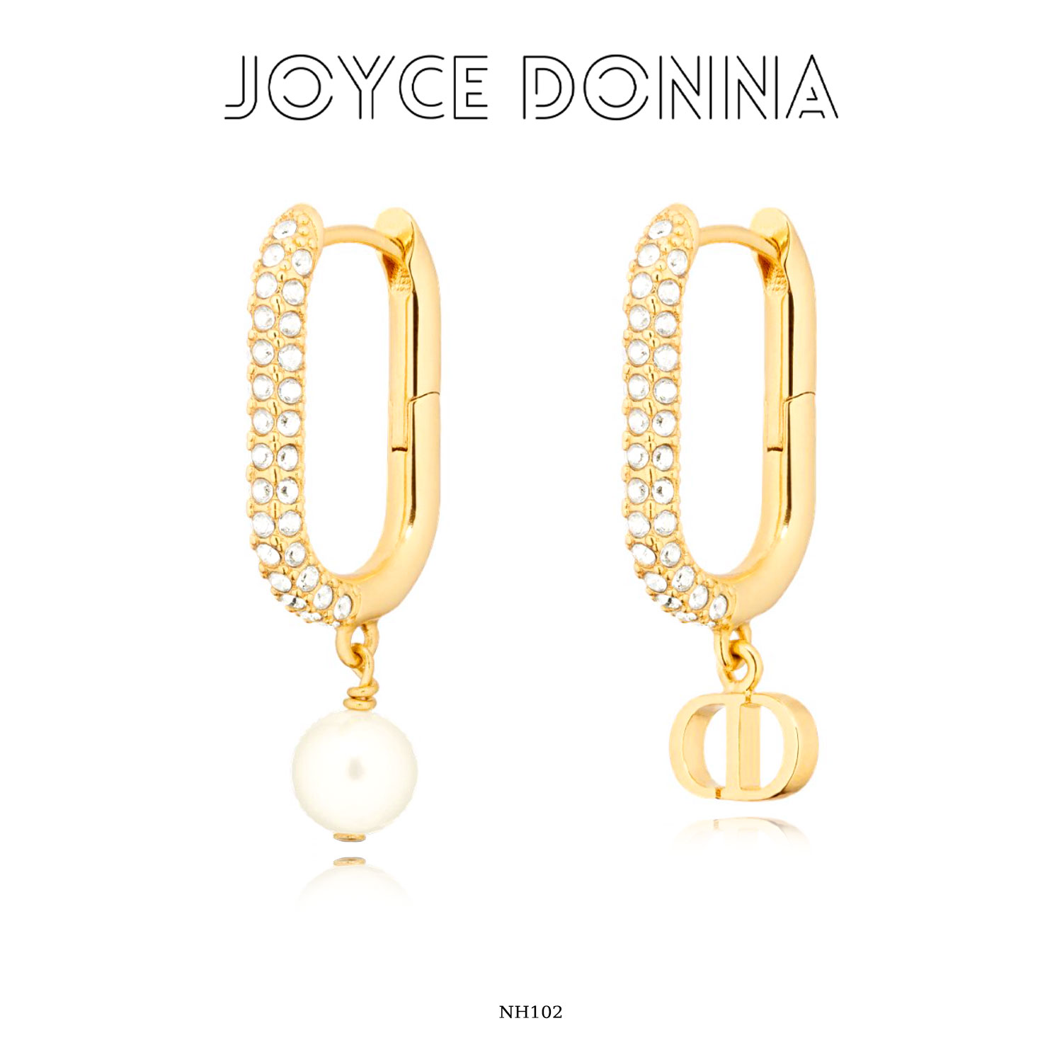 G XIAOXIAO 镀K金 【陀圈点缀】时尚百搭简约气质耳环 NH102